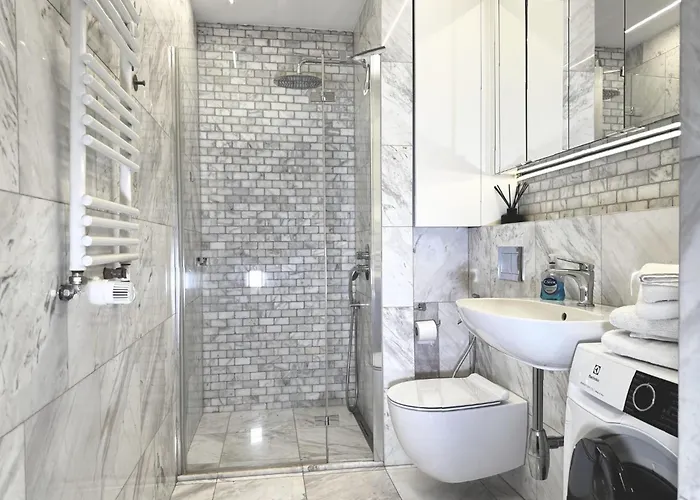 White Marble In Black Pearl Chic Centre Appartement *